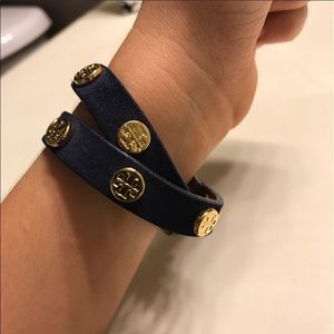 Tory Burch Double Wrap Logo Bracelet
